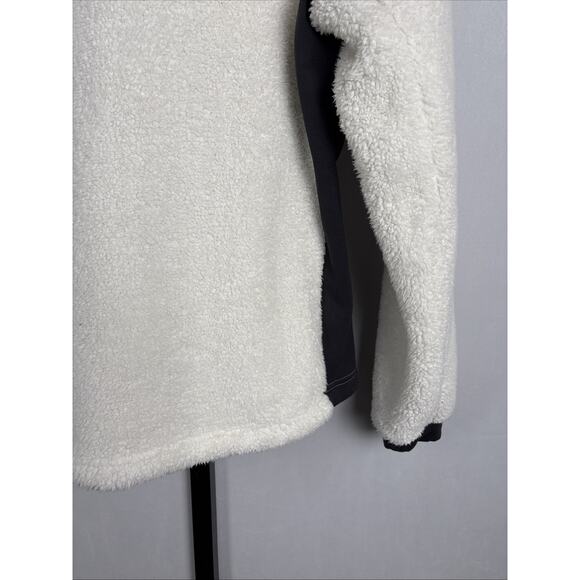 Helly Hansen Fleece Jacket Women's Small White High Pile Full Zip Stretch Panels - Picture 10 of 12